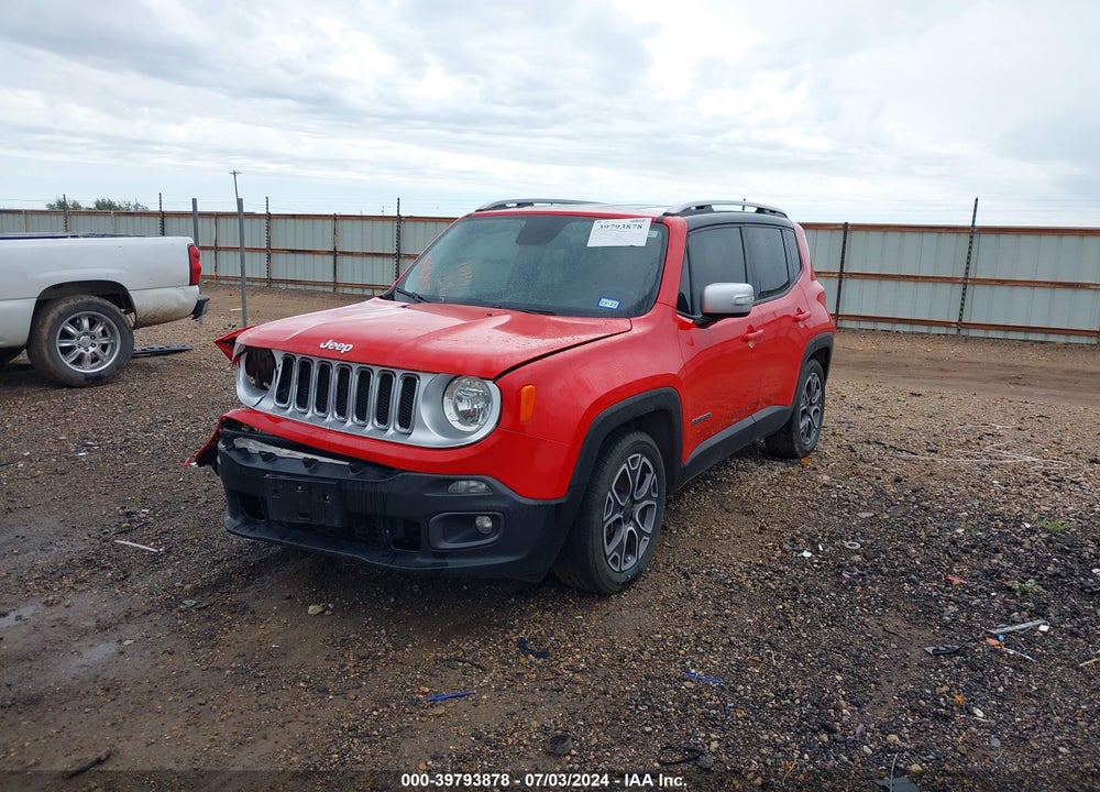 2016 JEEP RENEGADE LIMITED VIN: ZACCJADT1GPC58617