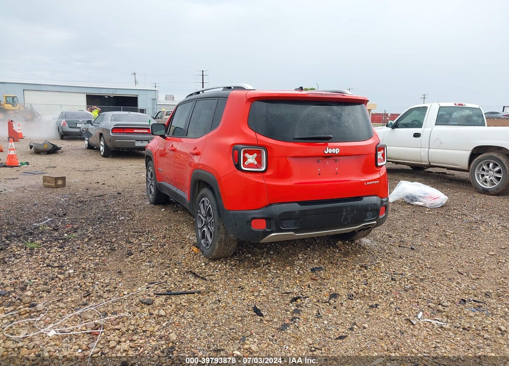 2016 JEEP RENEGADE LIMITED VIN: ZACCJADT1GPC58617
