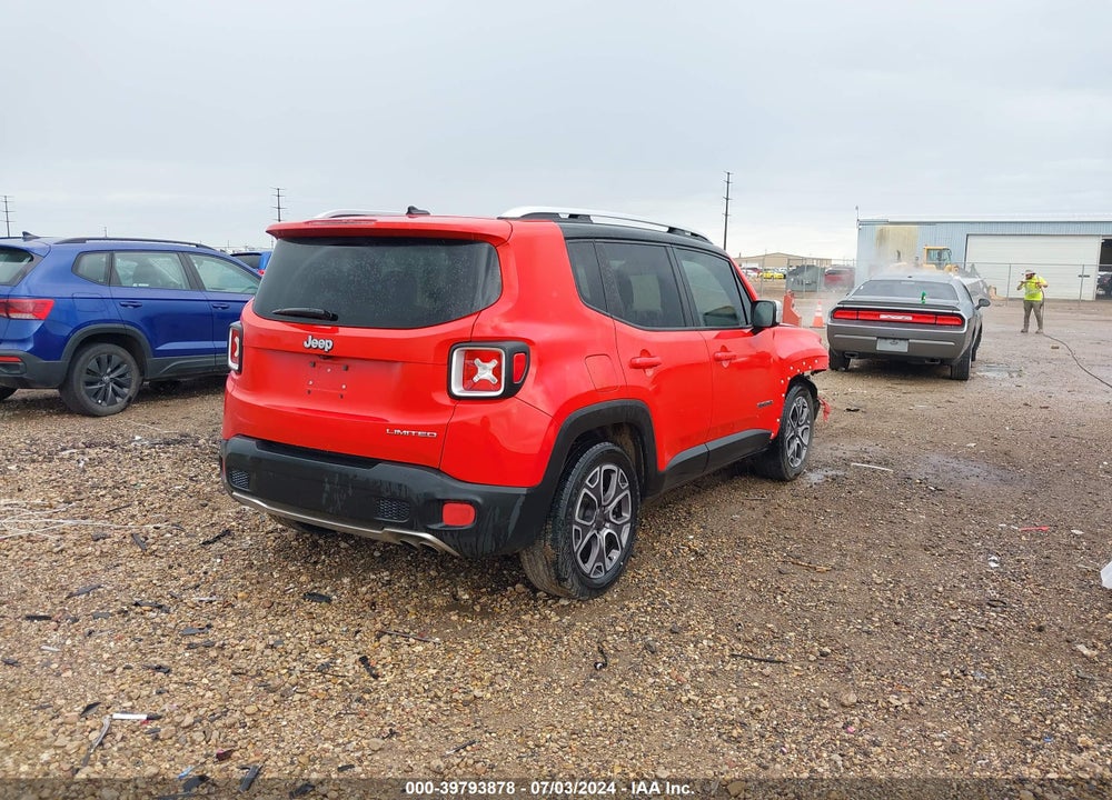 2016 JEEP RENEGADE LIMITED VIN: ZACCJADT1GPC58617