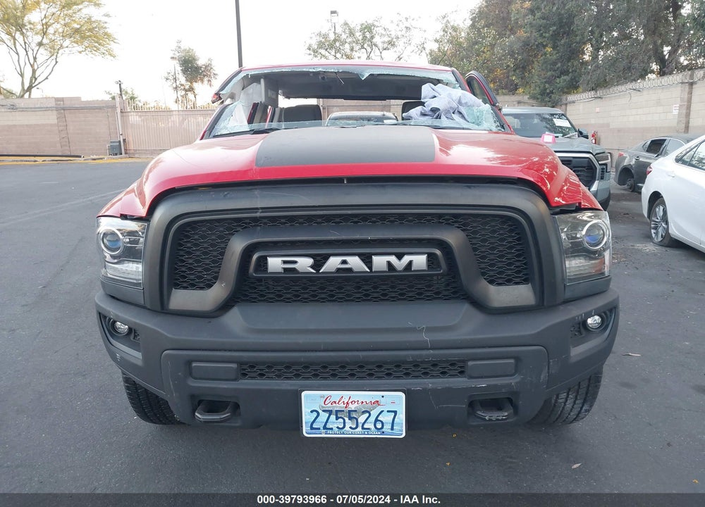 2019 RAM 1500 CLASSIC WARLOCK QUAD CAB 4X4 6'4 BOX VIN: 1C6RR7GG0KS616899