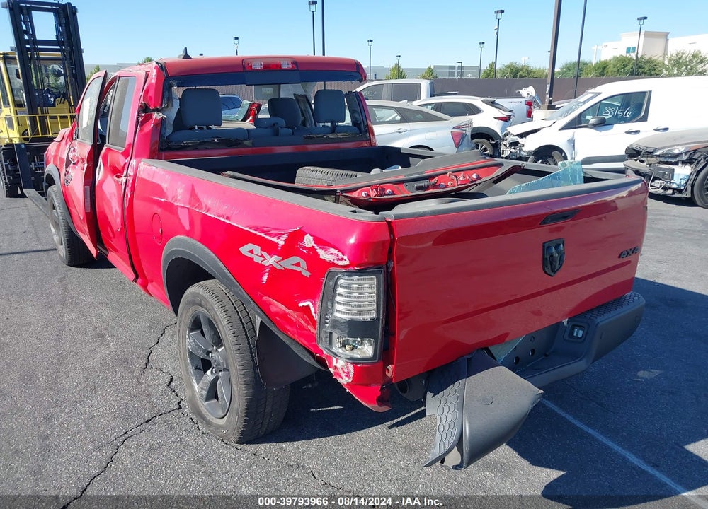 2019 RAM 1500 CLASSIC WARLOCK QUAD CAB 4X4 6'4 BOX VIN: 1C6RR7GG0KS616899
