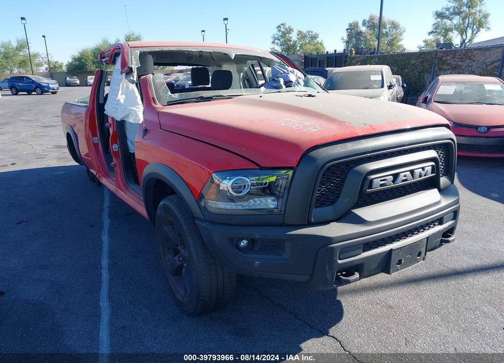 2019 RAM 1500 CLASSIC WARLOCK QUAD CAB 4X4 6'4 BOX VIN: 1C6RR7GG0KS616899