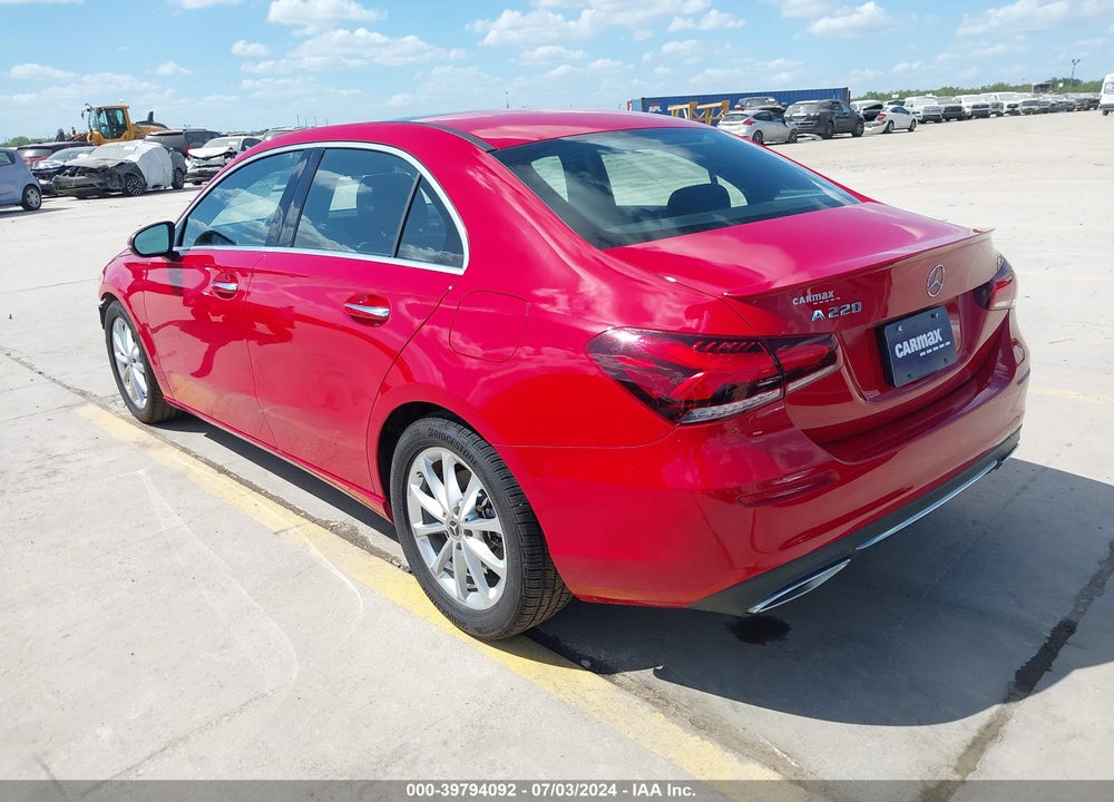 2020 MERCEDES-BENZ A 220 VIN: WDD3G4EB8LW037461