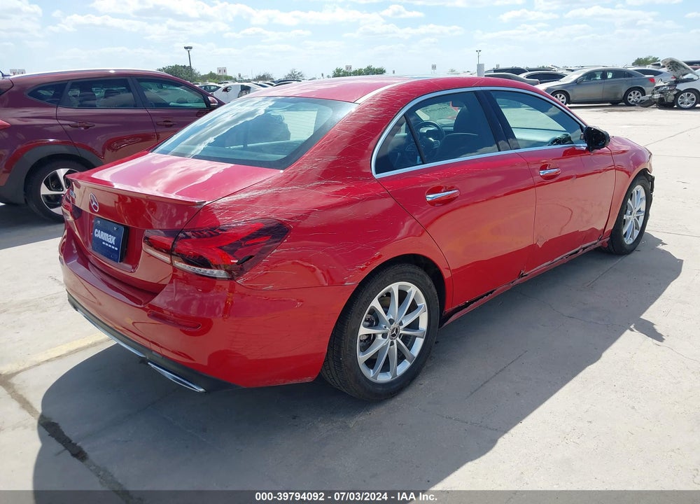 2020 MERCEDES-BENZ A 220 VIN: WDD3G4EB8LW037461