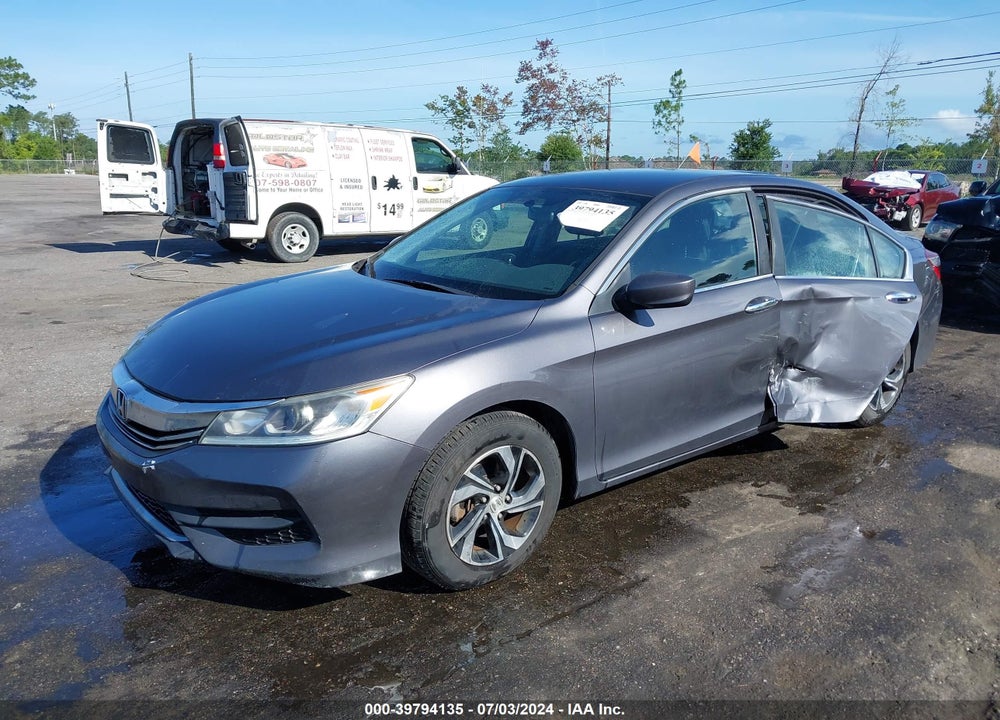 2017 HONDA ACCORD LX VIN: 1HGCR2F38HA009844