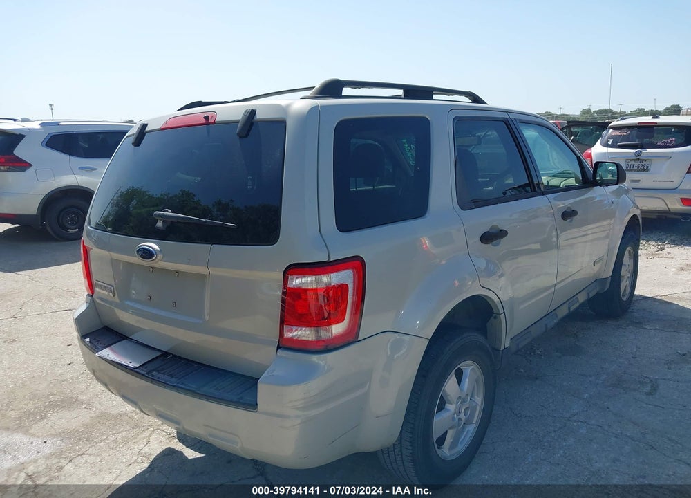 2008 FORD ESCAPE XLT VIN: 1FMCU03188KD66810
