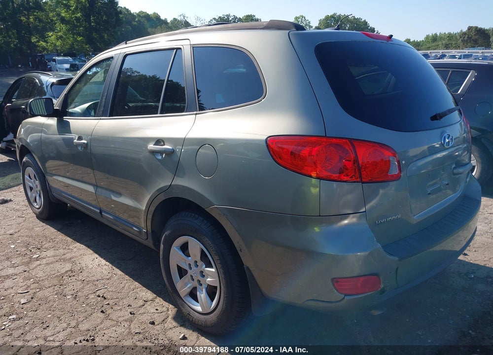 2009 HYUNDAI SANTA FE GLS VIN: 5NMSG13D39H285086