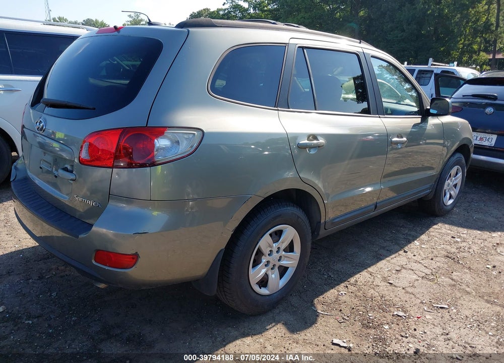 2009 HYUNDAI SANTA FE GLS VIN: 5NMSG13D39H285086