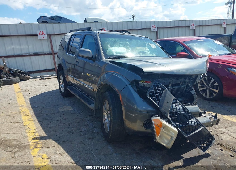 2008 NISSAN PATHFINDER LE V8 VIN: 5N1BR18A18C628575