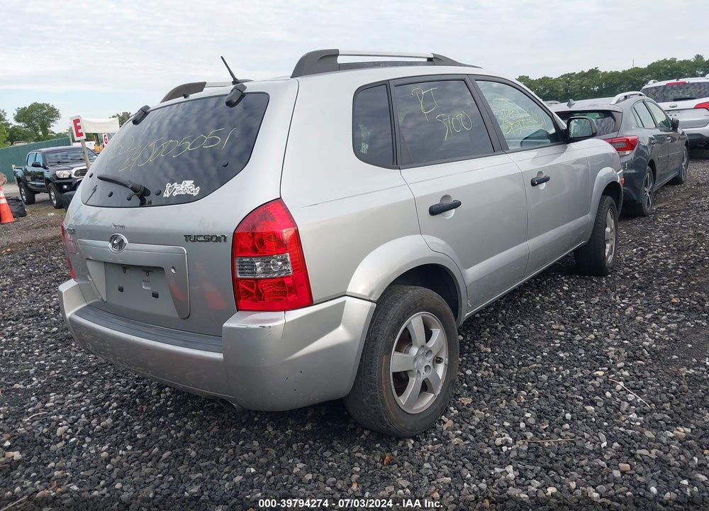 2008 HYUNDAI TUCSON GLS VIN: KM8JM12B98U870181