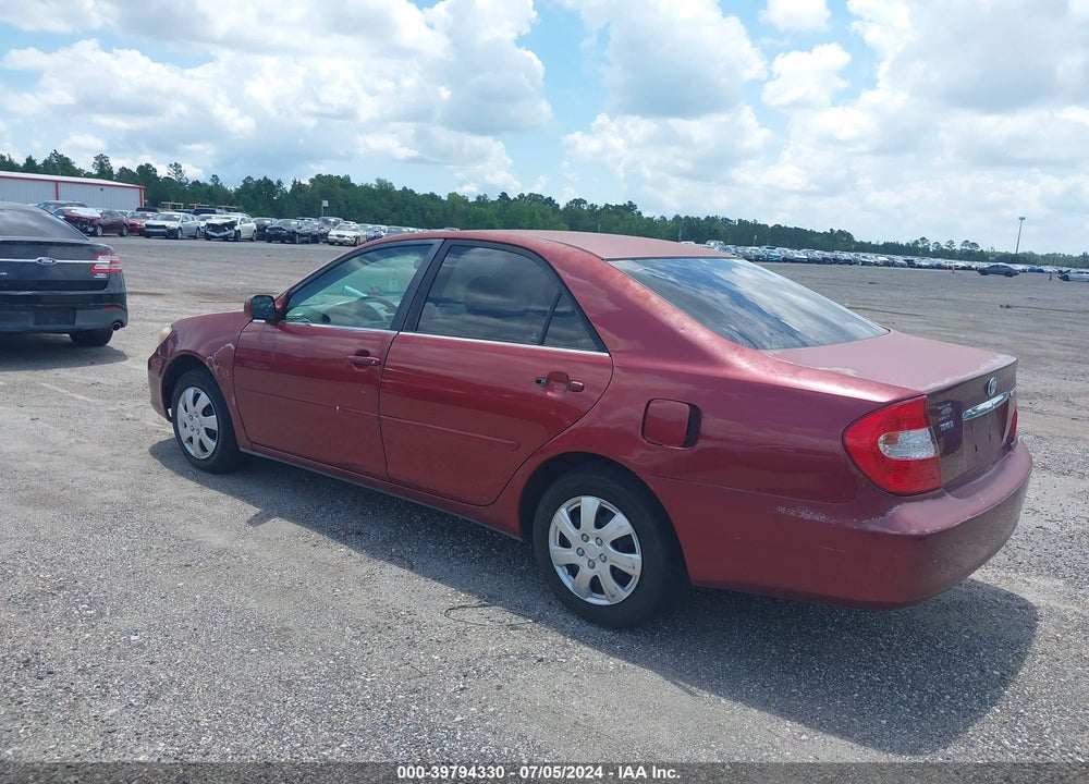 2003 TOYOTA CAMRY LE VIN: 4T1BE30K33U252184