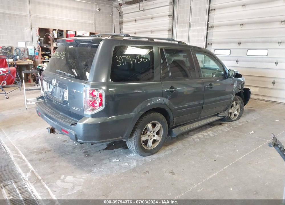 2006 HONDA PILOT EX-L VIN: 5FNYF18686B009507