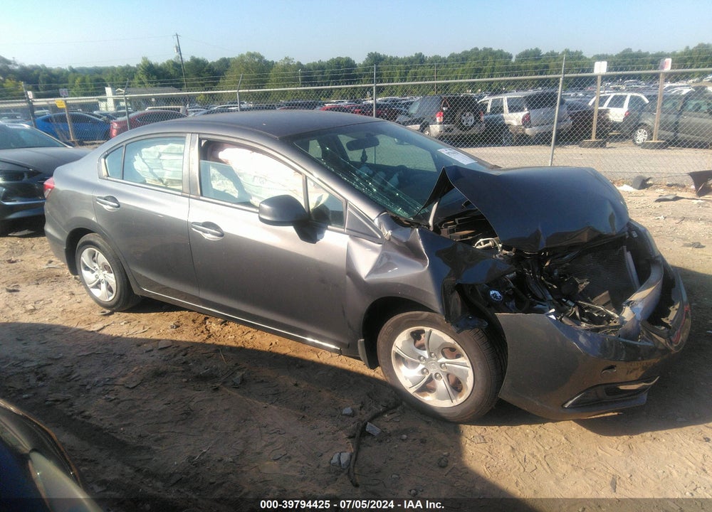 2013 HONDA CIVIC LX VIN: 2HGFB2F51DH524103
