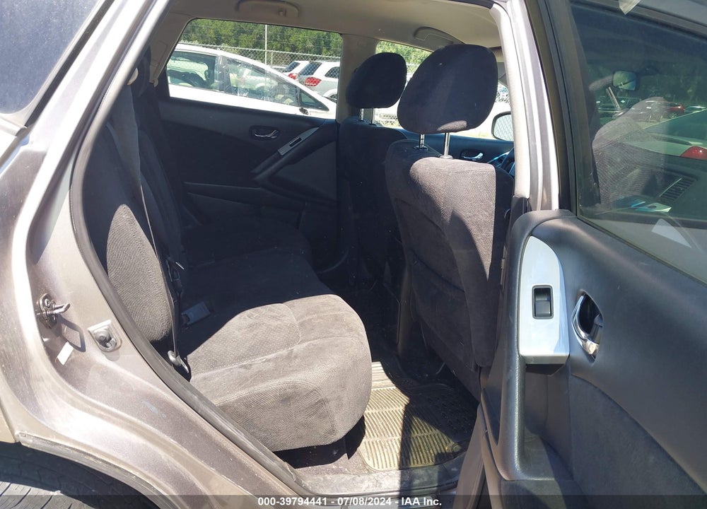 2009 NISSAN MURANO S VIN: JN8AZ18W79W200297