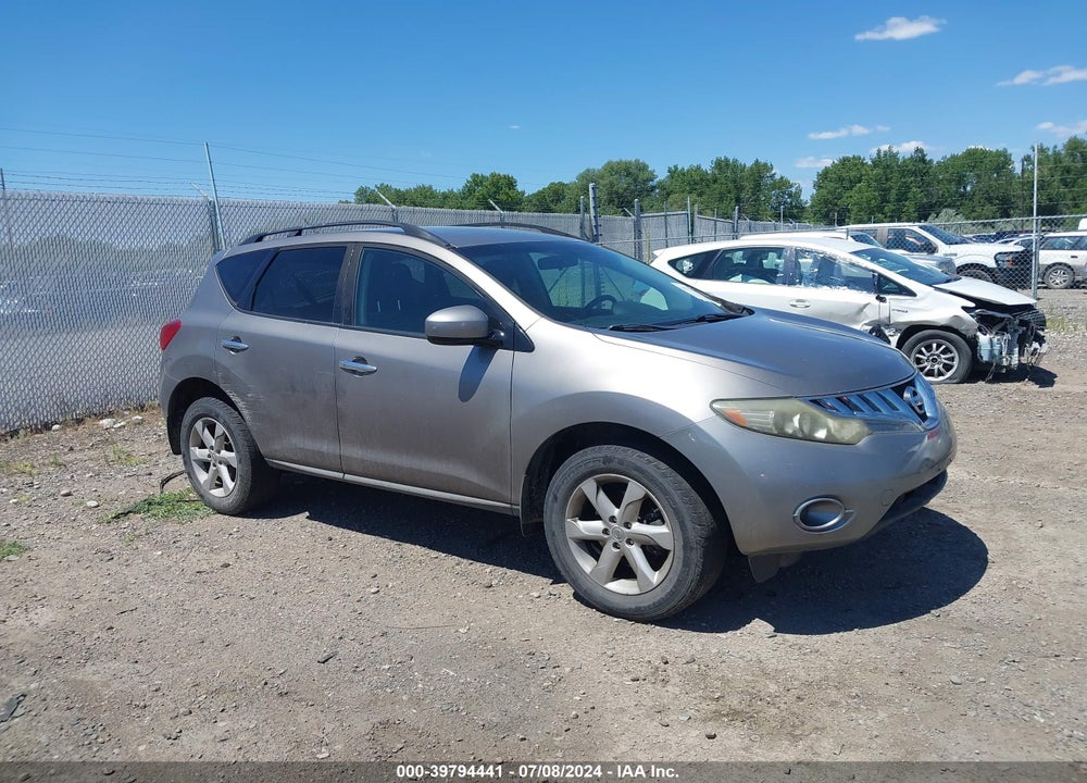 2009 NISSAN MURANO S VIN: JN8AZ18W79W200297