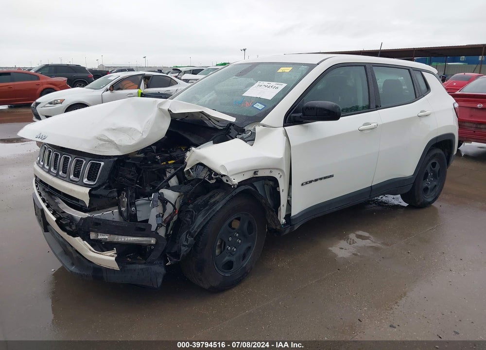 2020 JEEP COMPASS SPORT FWD VIN: 3C4NJCAB1LT253310