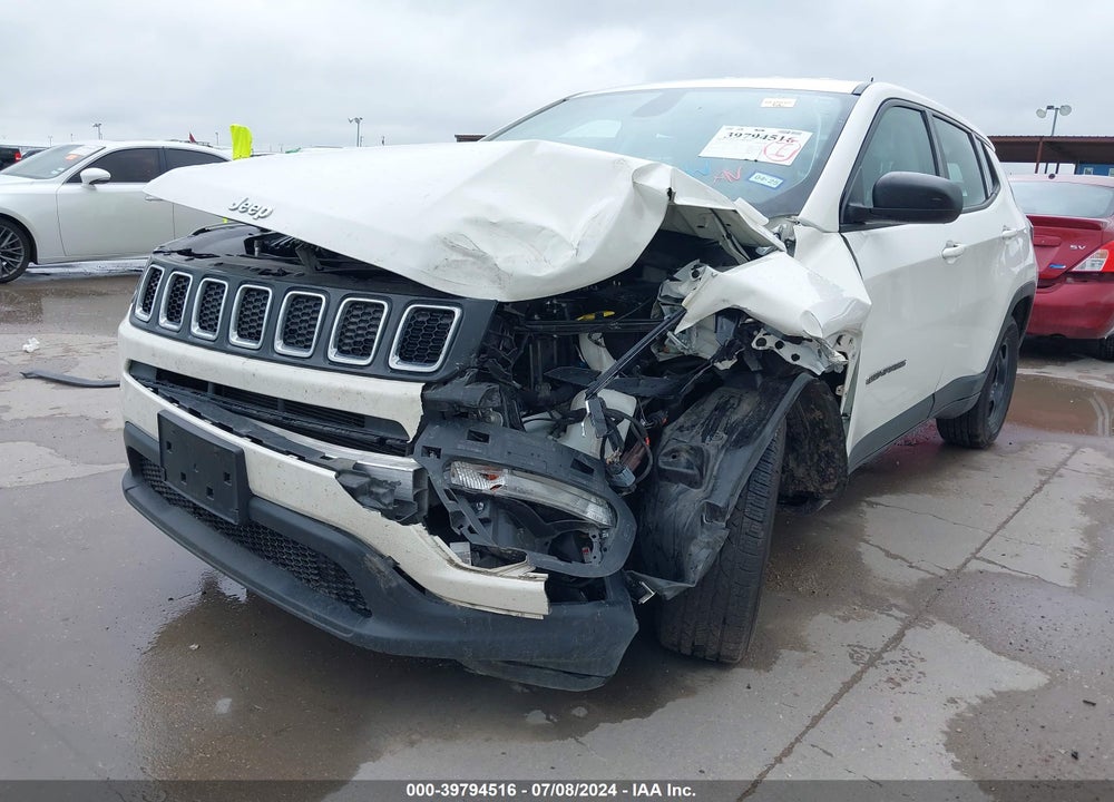 2020 JEEP COMPASS SPORT FWD VIN: 3C4NJCAB1LT253310