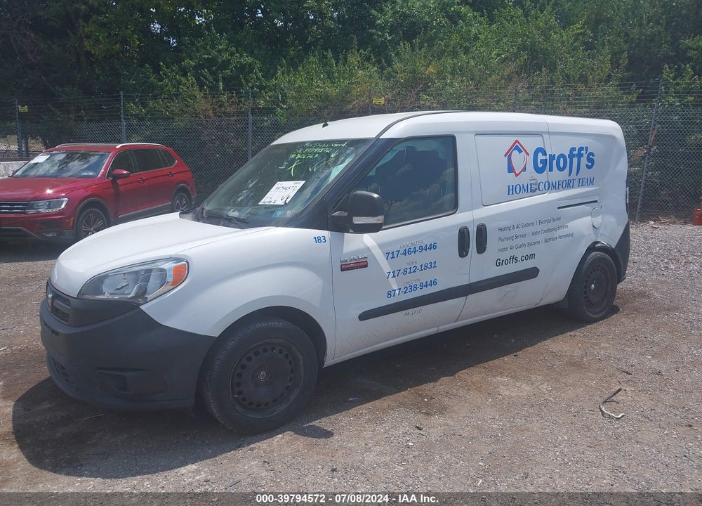 2016 RAM PROMASTER CITY TRADESMAN VIN: ZFBERFAT1G6B06767