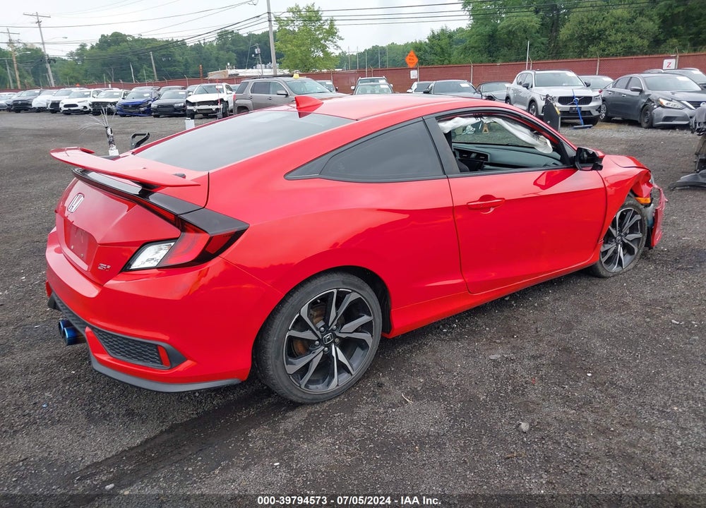 2018 HONDA CIVIC SI VIN: 2HGFC3A57JH754203