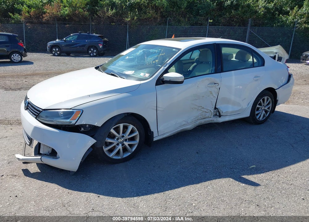 2012 VOLKSWAGEN JETTA 2.5L SE VIN: 3VWDP7AJ8CM370026