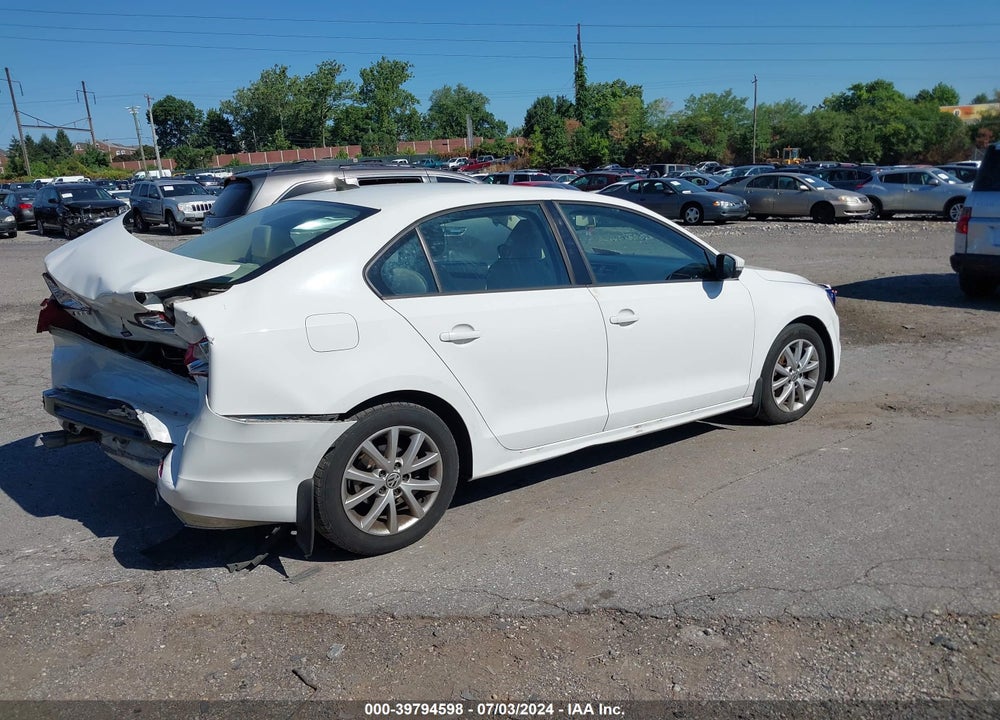 2012 VOLKSWAGEN JETTA 2.5L SE VIN: 3VWDP7AJ8CM370026