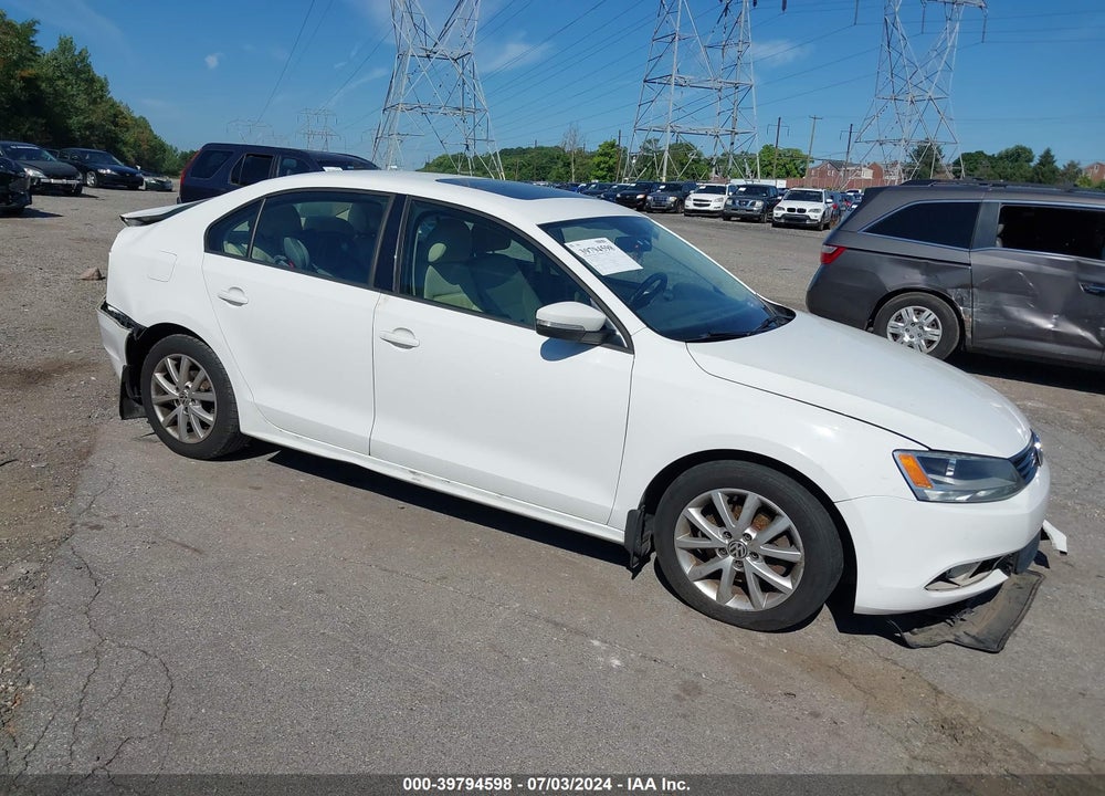2012 VOLKSWAGEN JETTA 2.5L SE VIN: 3VWDP7AJ8CM370026