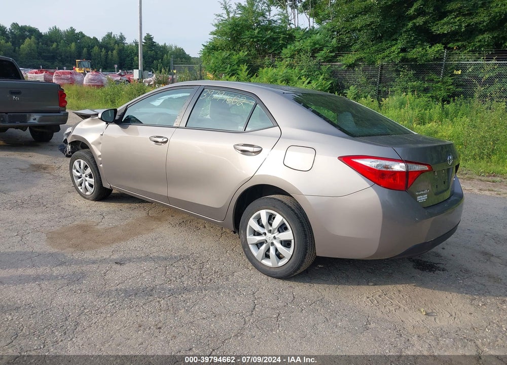 2016 TOYOTA COROLLA LE VIN: 2T1BURHE2GC621483