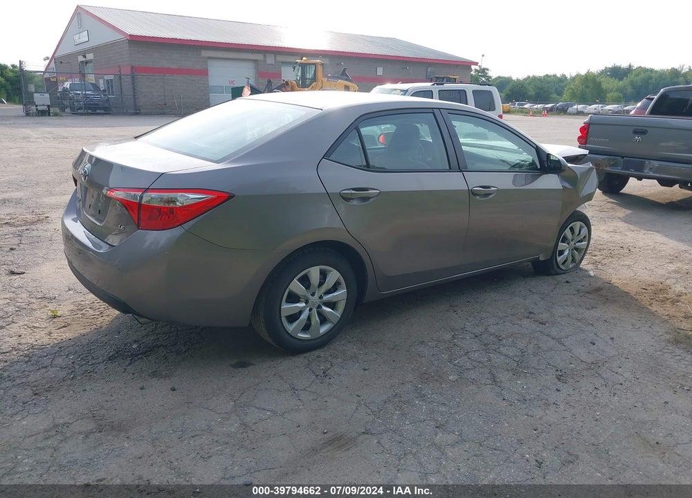 2016 TOYOTA COROLLA LE VIN: 2T1BURHE2GC621483