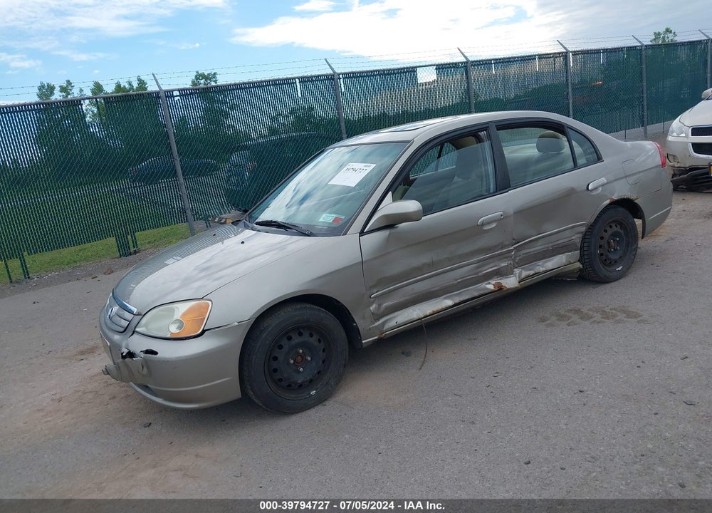 2003 HONDA CIVIC EX VIN: 2HGES26763H575687