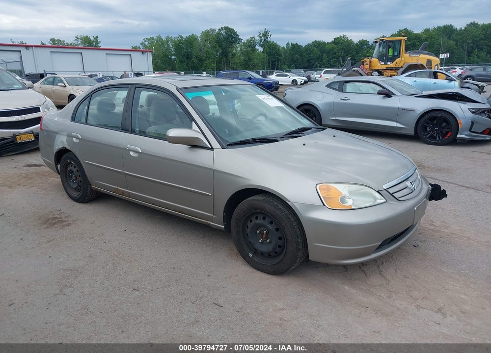 2003 HONDA CIVIC EX VIN: 2HGES26763H575687