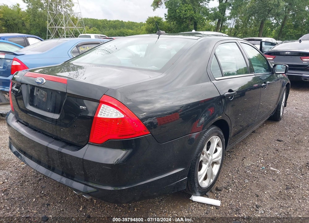 2012 FORD FUSION SE VIN: 3FAHP0HA5CR123959