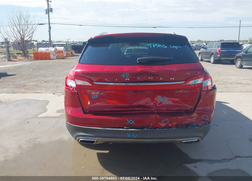 2016 LINCOLN MKX RESERVE VIN: 2LMTJ6LRXGBL55466