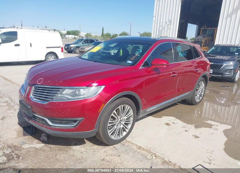 2016 LINCOLN MKX RESERVE VIN: 2LMTJ6LRXGBL55466