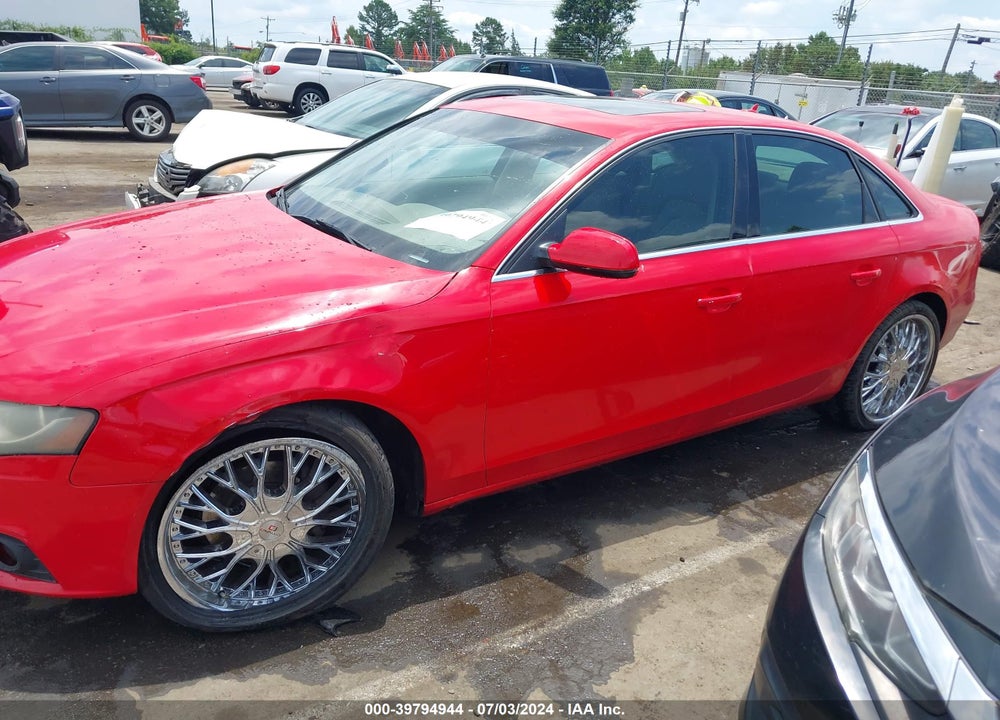 2011 AUDI A4 2.0T PREMIUM VIN: WAUKFAFL1BA099954