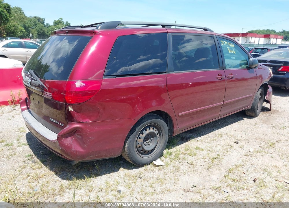 2005 TOYOTA SIENNA LE VIN: 5TDZA23C75S268313