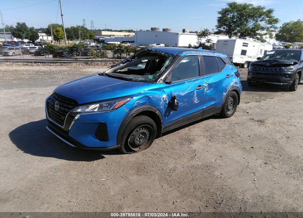2022 NISSAN KICKS S XTRONIC CVT VIN: 3N1CP5BV6NL528010