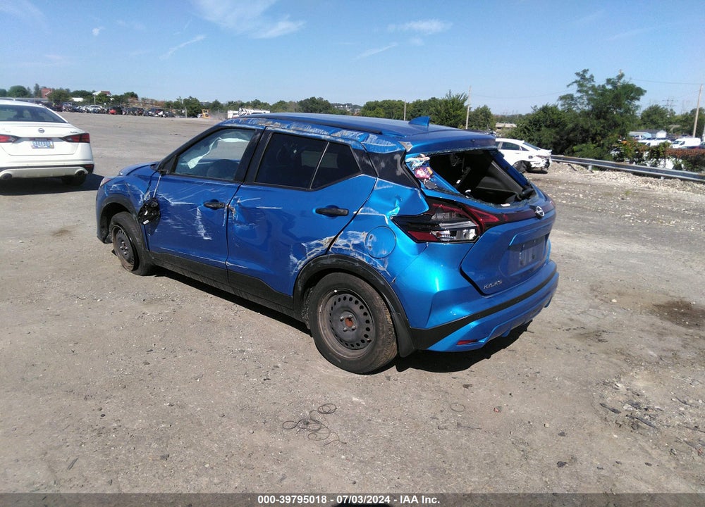 2022 NISSAN KICKS S XTRONIC CVT VIN: 3N1CP5BV6NL528010