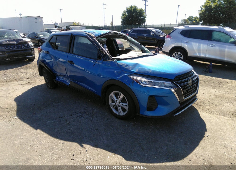 2022 NISSAN KICKS S XTRONIC CVT VIN: 3N1CP5BV6NL528010