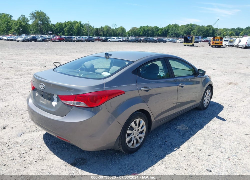 2013 HYUNDAI ELANTRA GLS VIN: 5NPDH4AE4DH161410