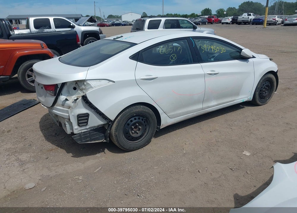 2016 HYUNDAI ELANTRA SE VIN: 5NPDH4AE0GH665179