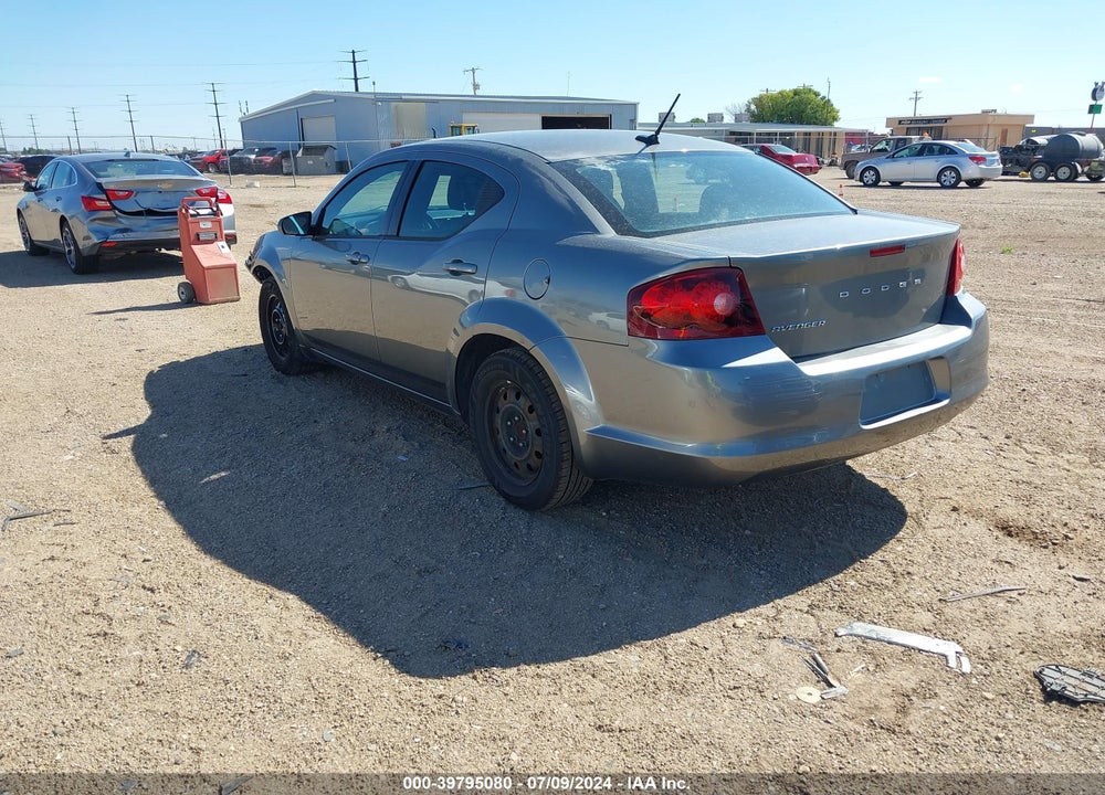 2012 DODGE AVENGER SE VIN: 1C3CDZAB3CN237552