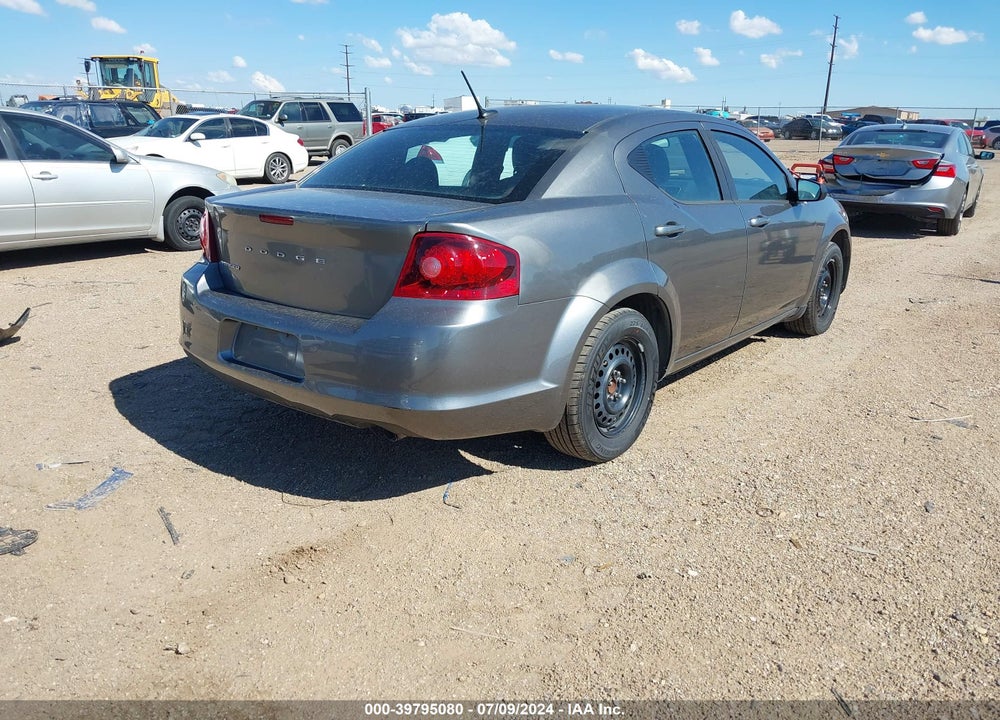 2012 DODGE AVENGER SE VIN: 1C3CDZAB3CN237552