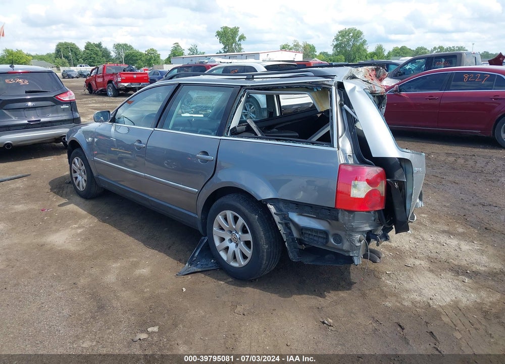 2003 VOLKSWAGEN PASSAT GLS VIN: WVWVD63B43E425741