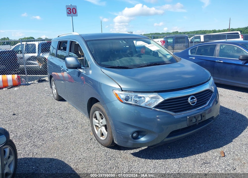 2013 NISSAN QUEST SV VIN: JN8AE2KP8D9067589