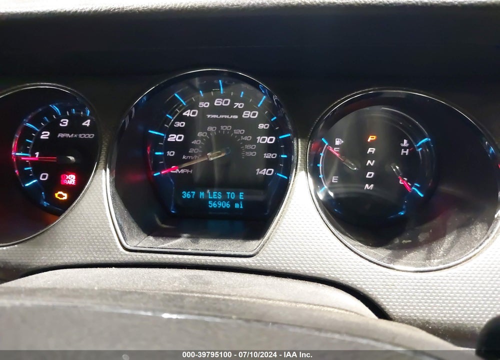 2010 FORD TAURUS SEL VIN: 1FAHP2EW7AG142397