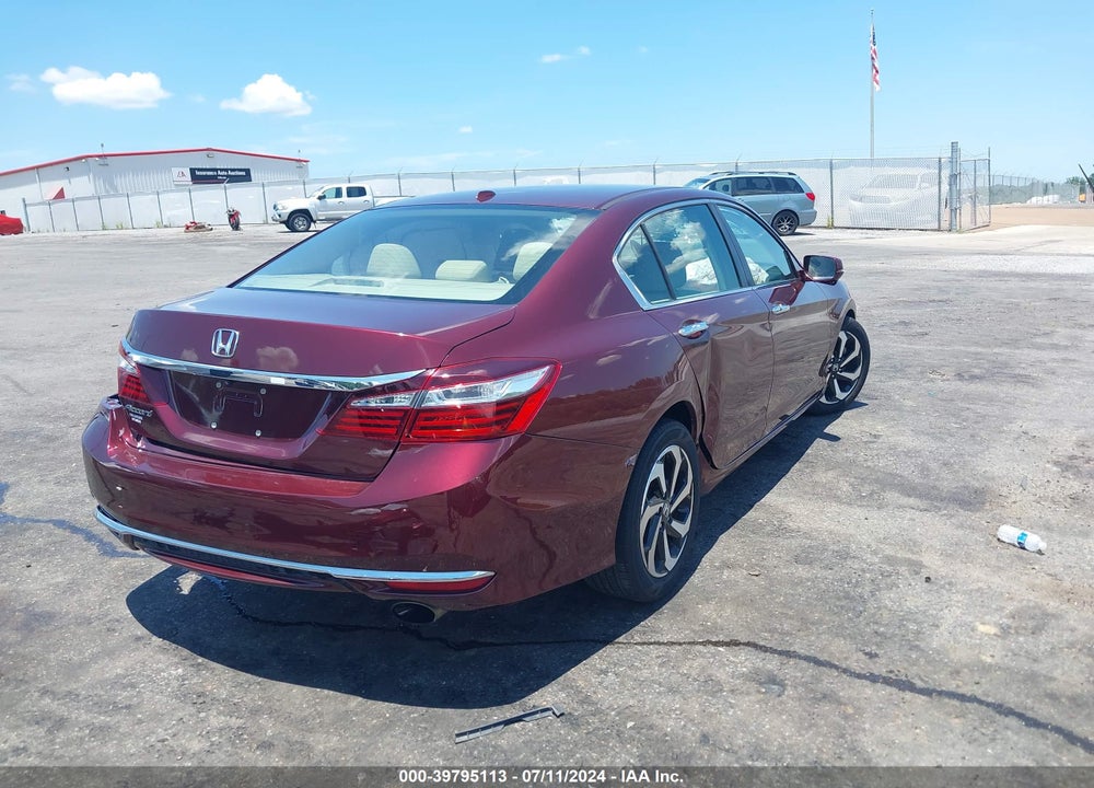 2016 HONDA ACCORD EX-L VIN: 1HGCR2F80GA005748