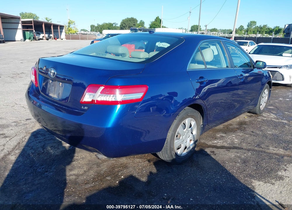 2011 TOYOTA CAMRY LE VIN: 4T1BF3EK6BU734524
