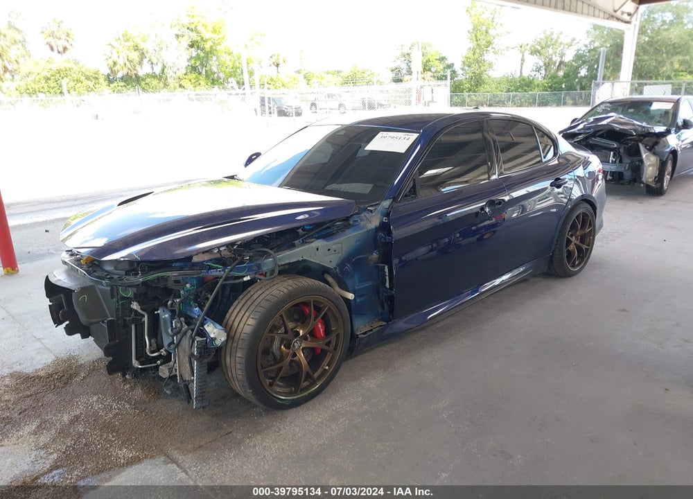 2019 ALFA ROMEO GIULIA QUADRIFOGLIO RWD VIN: ZARFAMEV9K7612331