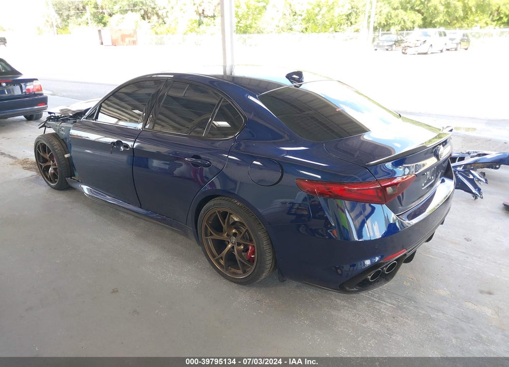 2019 ALFA ROMEO GIULIA QUADRIFOGLIO RWD VIN: ZARFAMEV9K7612331