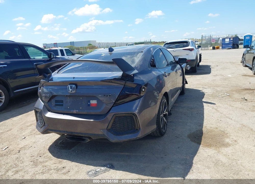 2018 HONDA CIVIC SI VIN: 2HGFC1E51JH705576